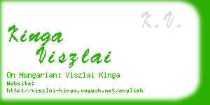 kinga viszlai business card